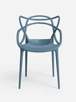 

Backrest Household Plastic American Chair Backrest Adult Stool Backrest Modern Simple Nordic European Dining Chair