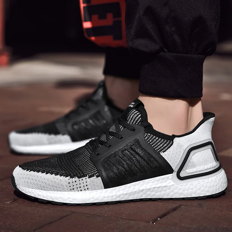 Spring and Autumn Massage Mesh Ultra Boost 19 Sneakers Wear Running Shoes Breathable Mens Outdoor Sports Shoes Zapatillas Hombre