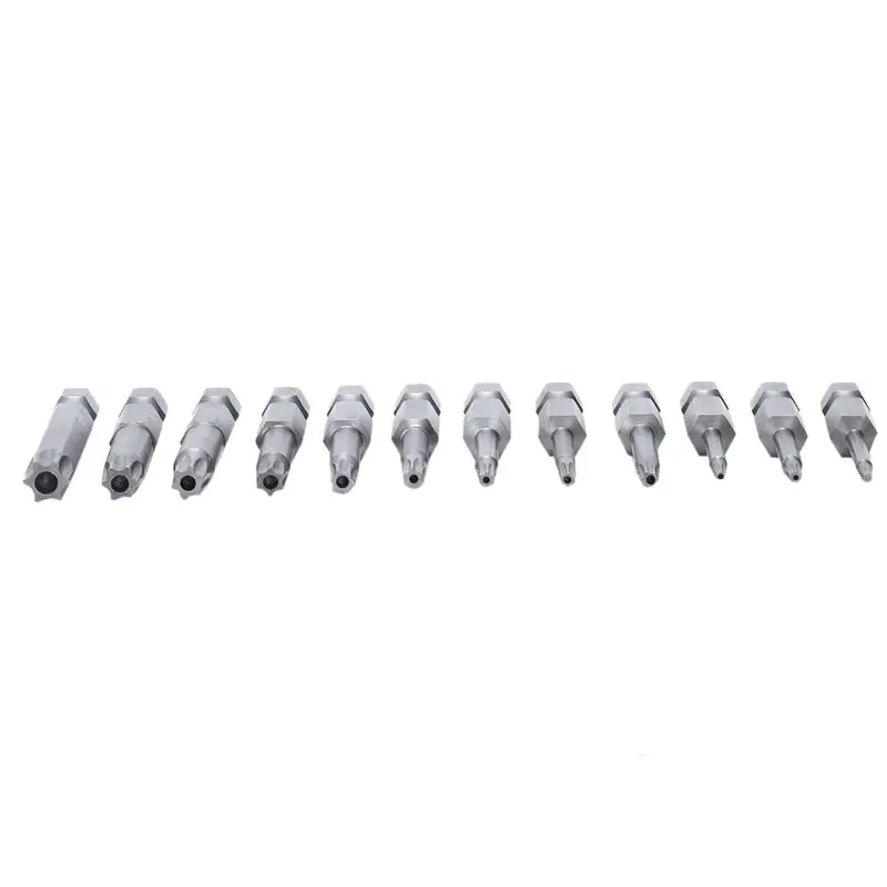 EASY-12Pcs Электрический трамбовщик Торцевая Отвертка Набор бит 1/4 дюйма 6,3 мм