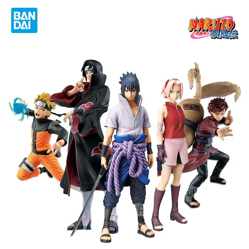 Фигурка аниме Учиха Саске Итачи оригинальная экшн-фигурка Bandai Naruto модель Какаси