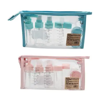 

10Pcs/set Portable Travel Makeup Cosmetic Face Cream Pot Bottles Plastic Transparent Empty Eyeshadow Make Up Container Bottle