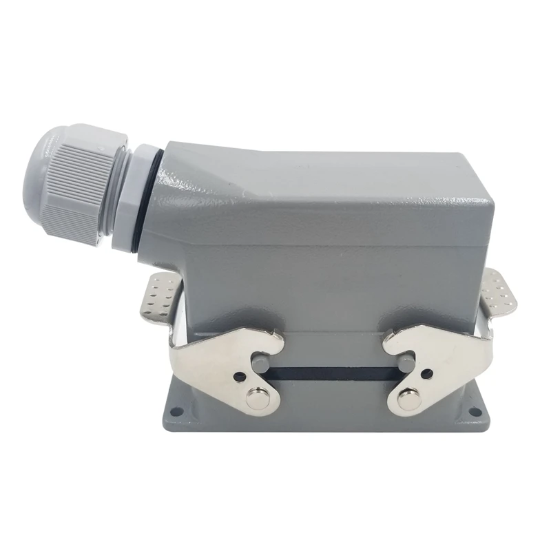 

Industrial Rectangular Heavy Duty Connector HDC-HE-16 Core 16A Waterproof Aviation Plug Side