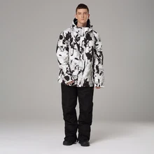 Зимняя Лыжная куртка, костюмы для мужчин, водонепроницаемая зимняя куртка, термопальто, верхняя одежда для горных лыж, сноуборда, куртка, брюки, костюмы