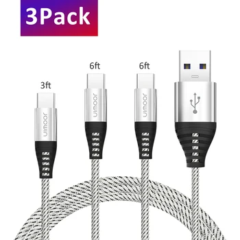 

High Quality 2.4A USB3.0 TYPE C Cable for Android cellphone Fast Charging Type-C Cable S9 S10 Plus For P30
