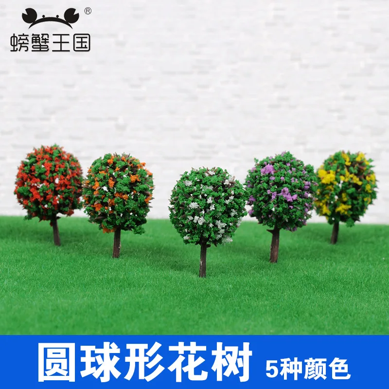  DIY Architecture Sand Table Model Material Scene for Making Model Tree Finished Product Tree round 