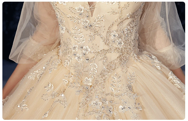 Свадебное платье с аппликацией Vestido de Noiva, свадебные платья для беременных с высокой талией, платья для беременных женщин на заказ, платья для невесты в стиле ампир