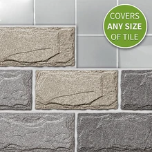 

27Pcs Stone Wall Sticker Self Adhesive Tile Modern Style Wall Decals Marble Bricks Decoration Bathroom Bedroom Home Office Decor