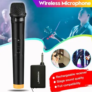 

Professional UHF Wireless Microphone System Automatic Handheld Microphone With Receive For Karaoke Party KTV Performance Speech