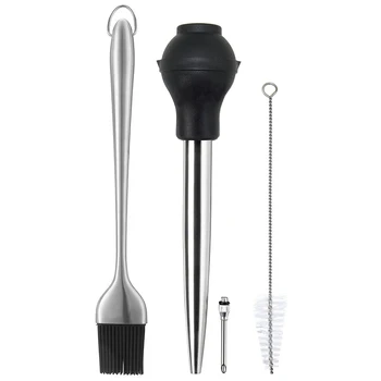 

Stainless Steel Turkish Stove with Grill/Barbecue Brush Including Seasoning Pin and Cleaning Brush, Easy to Clean