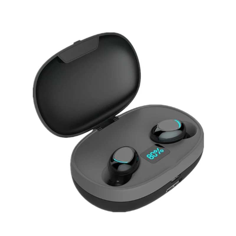 T3S TWS Touch Bluetooth наушники HD стерео беспроводные наушники с шумоподавлением Игровые наушники громкой связи - Цвет: Черный