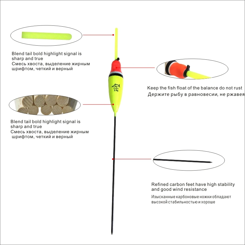 Fishing Floats 10PCS/Lot All Waggler Buoy Bobbers