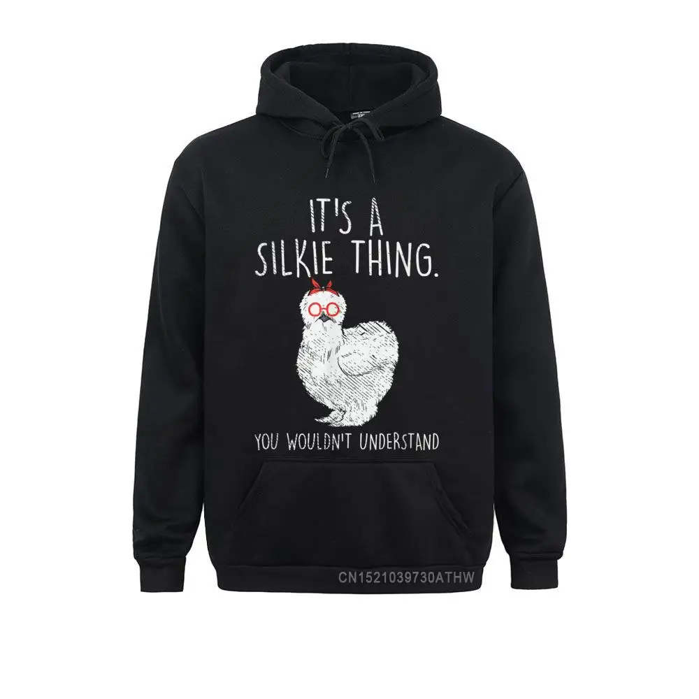 Silkie Chicken funny chicken gifts T-Shirt__3581 Hip Hop Youth Sweatshirts Long Sleeve Hoodies Comics Clothes Silkie Chicken funny chicken gifts T-Shirt__3581black