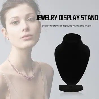 

Durable Black Mannequin Necklace Jewelry Pendant Display Stand Holder Show Decorate Bracelet Jewelry Organizer