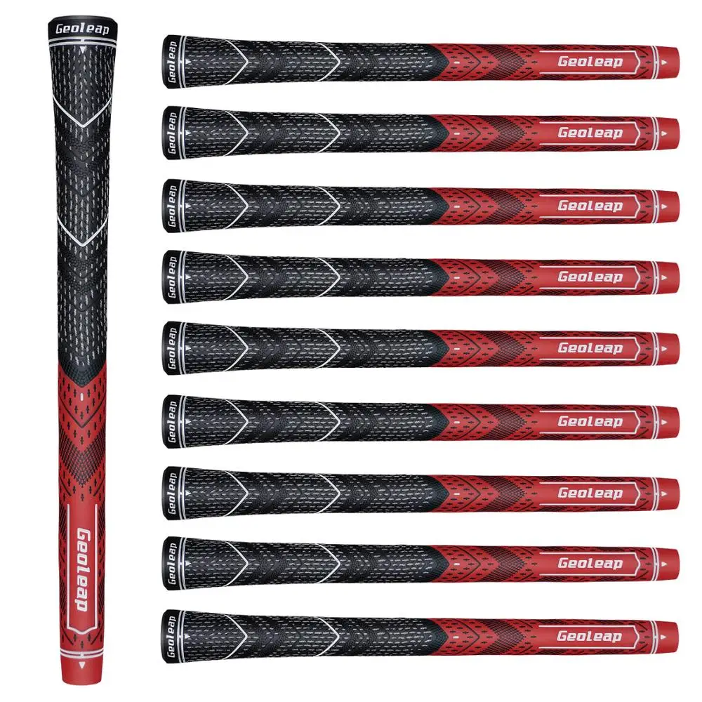 

Geoleap 2019 new Golf Grips Multi Compound Cord Rubber Golf Club Grips 10pcs/lot standard 8 colors free shipping