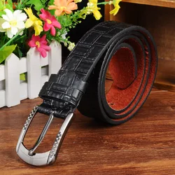 PU Leather Men Belt Alloy Pin Buckle Fashion Luxury Designer Smooth 3.6cm Belts For Male The New Unisex Business Jeans Waistband