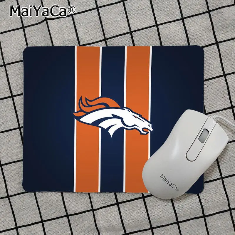 No Lock Edge25x29cm Maiya высокое качество Денвер Бронкос прочный резиновый коврик для Мыши Pad Лидер продаж подставка под руку мышь - Цвет: No Lock Edge25x29cm