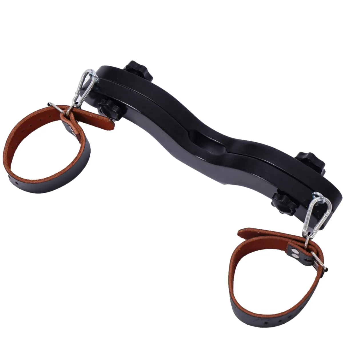 Black Wood BDSM Enforcer Humbler Set Cock and Ball Hand Anckle Cuffs Sex Toys for Man Scrotal Fixture CBT Ball Stretcher Smasher