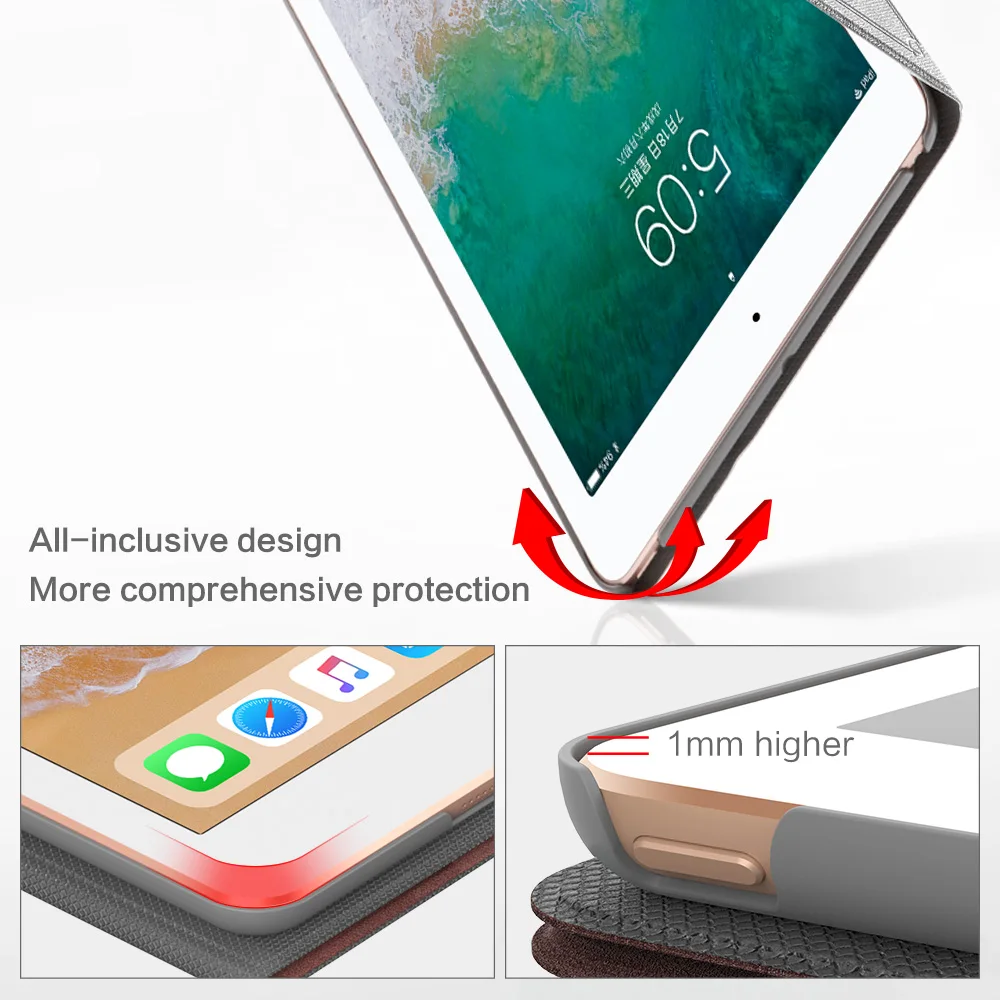 Защитный чехол Smartdevl для Apple IPad 2 3 4 планшета A1395 кожаный силиконовый