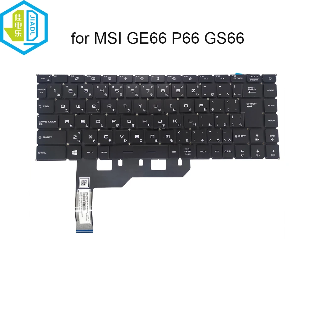 RGB JP Jepang Colorful Backlight Keyboard Pc MSI GE66 Raider 10SF 10SFS