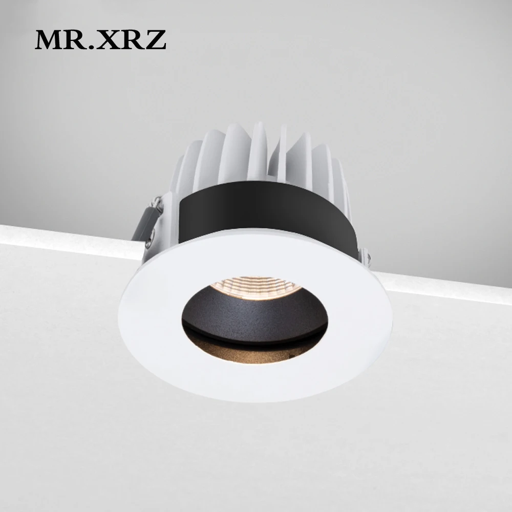 Утопленный точечный Светильник MR.XRZ круглая Регулируемая лампа в тонкой раме с COB