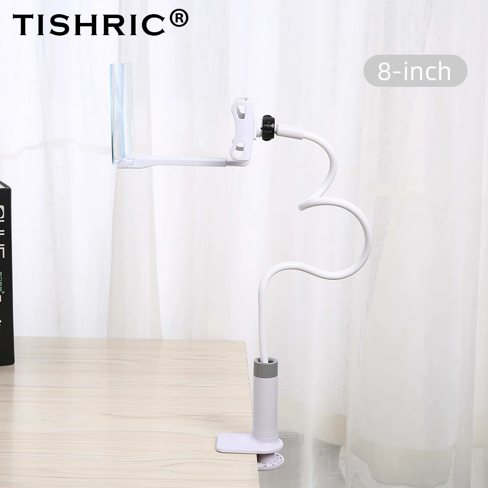 8 inch TISHRIC 8/12 дюймов Универсальный держатель для мобильного телефона, Гибкая длинная рукоятка, ленивый мобильный стенд, настольная подставка для iphone/Xiaomi - Цвет: 8 inch