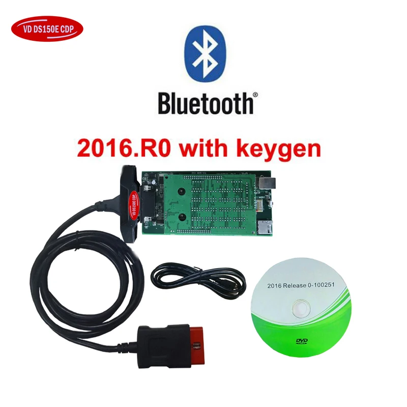 VCI для delphis vd ds150e cdp vd tcs cdp pro obd2 диагностический инструмент с 2015R3/2016R0 keygen программное обеспечение с usb