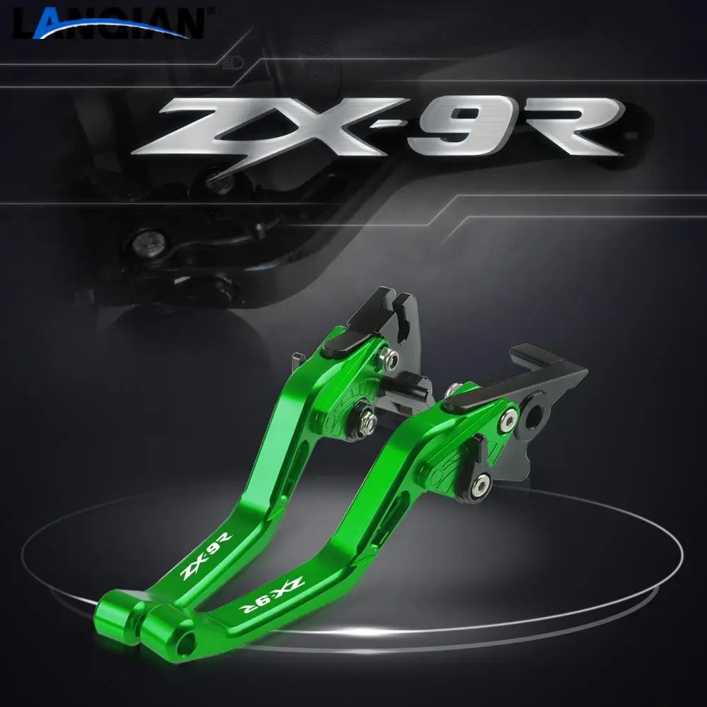 

For Kawasaki ZX9R Motorcycle Parts Short Aluminum Adjustable Brake Clutch Levers ZX 9R ZX-9R 1998-2003 2001 2002 Accessories