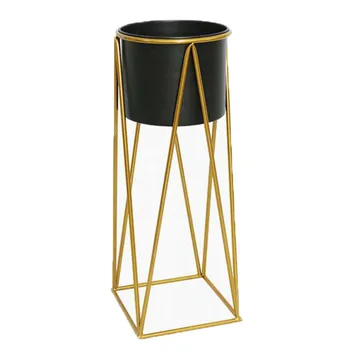 

Simple fashionable plant stand Nordic metal small space storage rack decoration living room balcony floor-type shelf