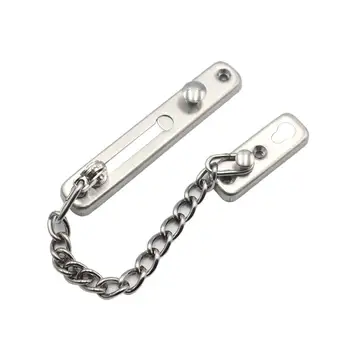 

House 1PC Security Guard Chain Bolt Locks Safety Slide Guard Lock Tone Bolt Chain Cabinet Door Anti-theft Door Latch Hardwa Q5U2