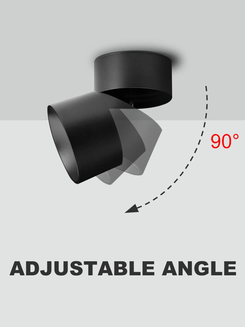 Description Picture 4 of itemCOB LED Spotlight Foldable Ceiling foco Lamp 220V Surface Mounted Downlight mini led 5W~25W LivingRoom Kitchen Street Spotlights