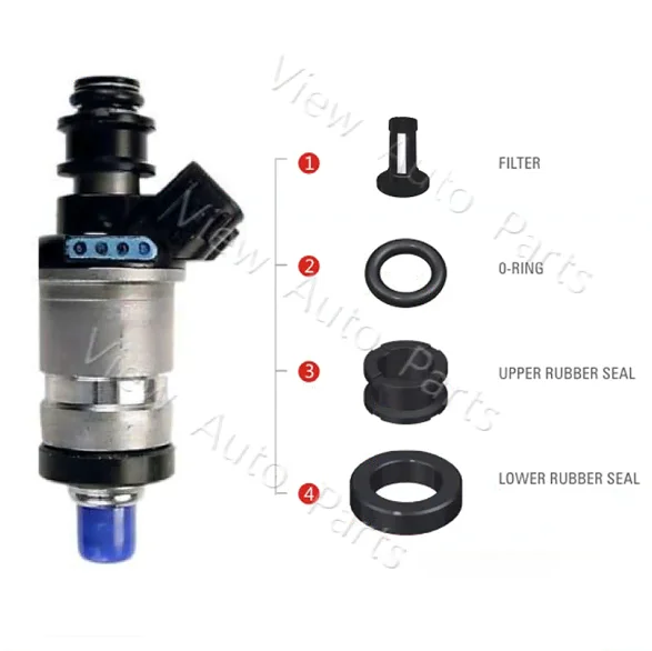 10 Set Fuel Injector Repair Kit For Acura Rl Tl 06164p2j000 Including