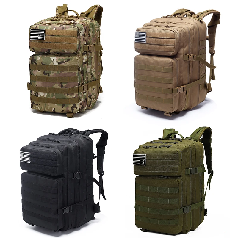 Водонепроницаемый мужской военный тактический большой рюкзак 40 л 800D Сумка для