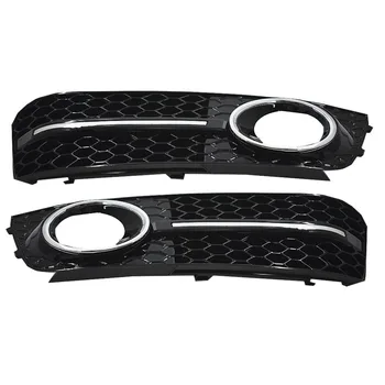 

Front Bumper For 09-12 AUDI A4 B8 RS4 STYLE FRONT BUMPER FOG LIGHT GRILLES