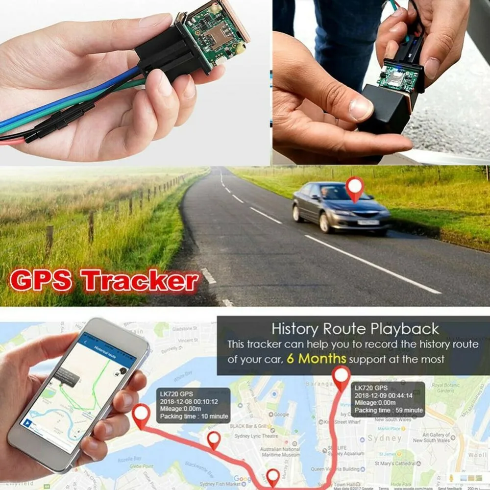 Автомобильный трекер реле gps трекер отключение топлива скрытый дизайн автомобиля gps локатор Google maps отслеживание в реальном времени ударная сигнализация бесплатное приложение