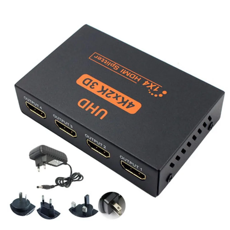 Ultra HD 4K HDMI сплиттер 1X4 4K 1080P видео HDMI 1X4 сплиттер для ПК ноутбука STB DVD UHD tv 4K* 2K 1 вход 4 выхода