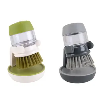 

Press-Type Dishwashing Brush Soap Liquid Dish Brush Dishwasher Soap Liquid Dispenser Kitchen Tableware Brush