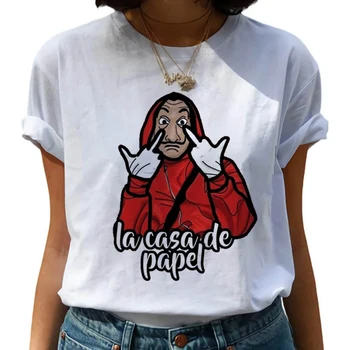 

Money Heist Harajuku T Shirts Women La Casa De Papel Hip Hop T-shirts Summer Hipster Tshirt Fashion Printed Top Tees Female