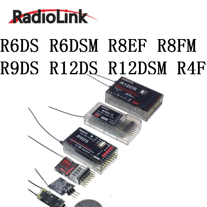 

Brand New Radiolink 4ch 6ch 8ch 12ch Receiver R6DS R6DSM R8EF R8FM R9DS R12DS R12DSM R4F R4FG R7FG byme A D flight controller