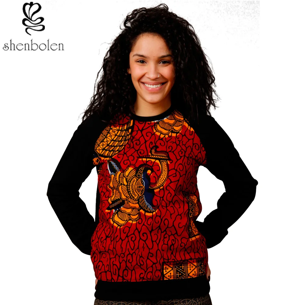 Африканская одежда для женщин свитер Анкара одежда с принтом толстовки Африканский свитер Осенняя зимняя одежда африканская модная одежда - Цвет: women sweater