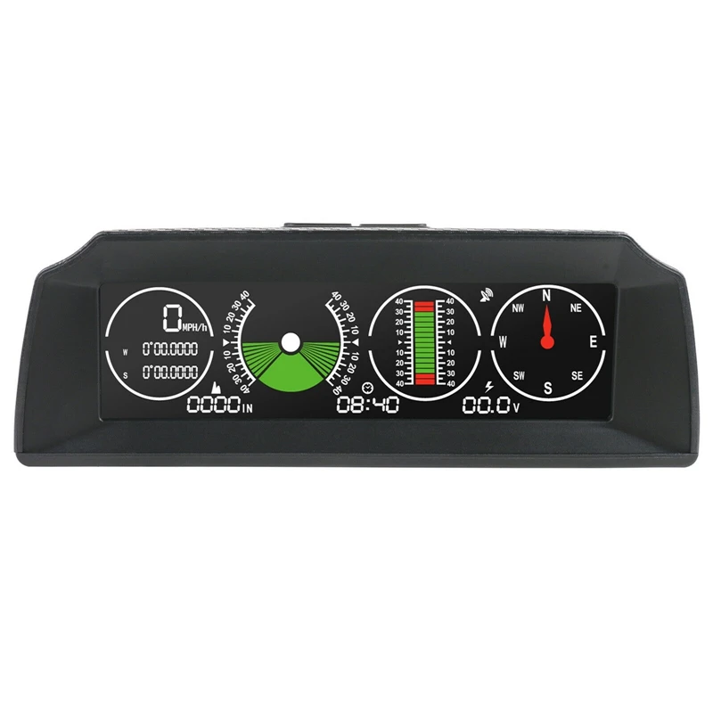 Новые часы Go-2 Gps Head Up display скорость уклон метр Инклинометр автомобильный компас автомобильный Hud шаг наклона угломер часы Latitud