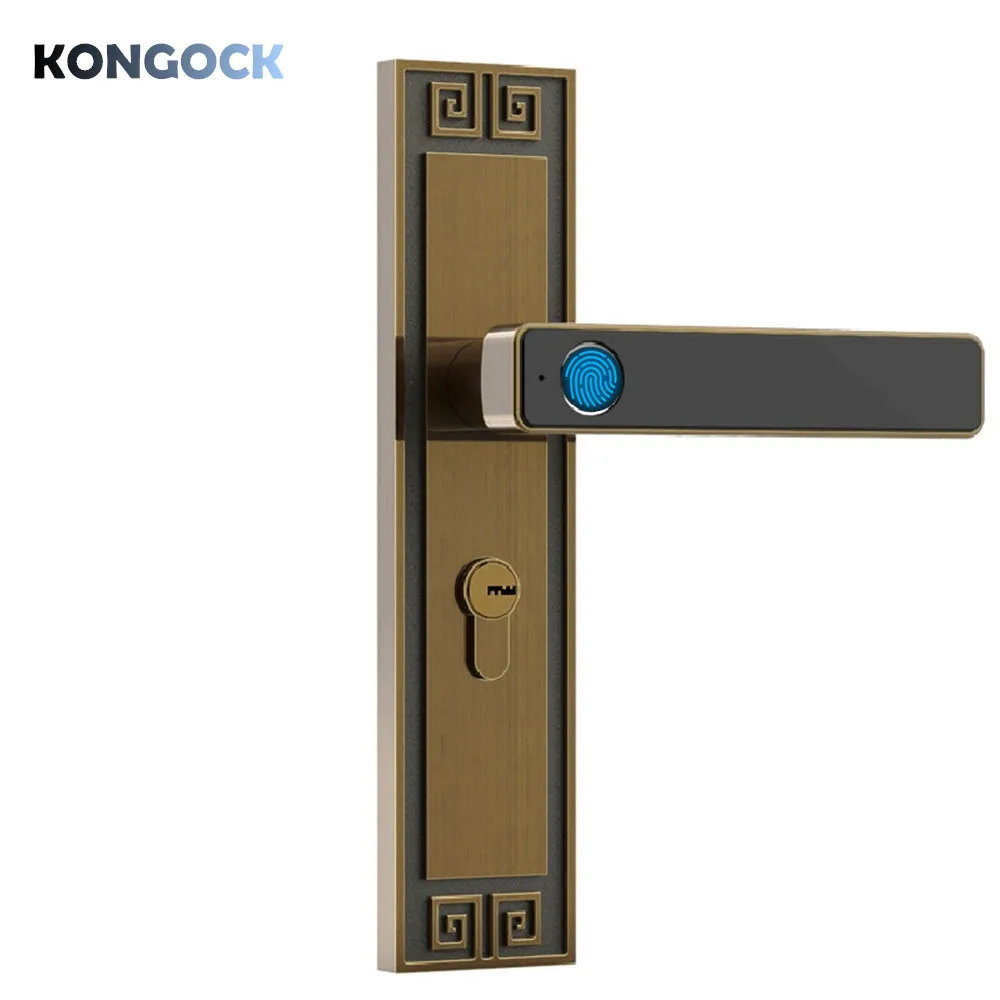 

Biometric fingerprint smart door lock, keyless electronic door-lock for Home and office and Hotel with back-up key