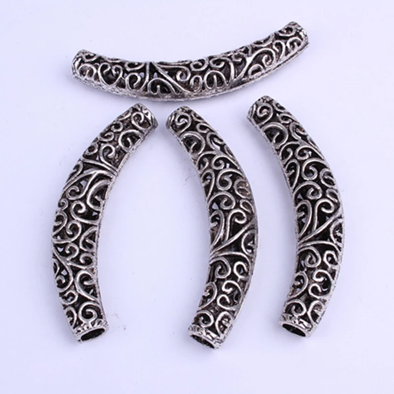 2 шт. африканская плетеная медная трубка для волос ажурное металлическое кольцо