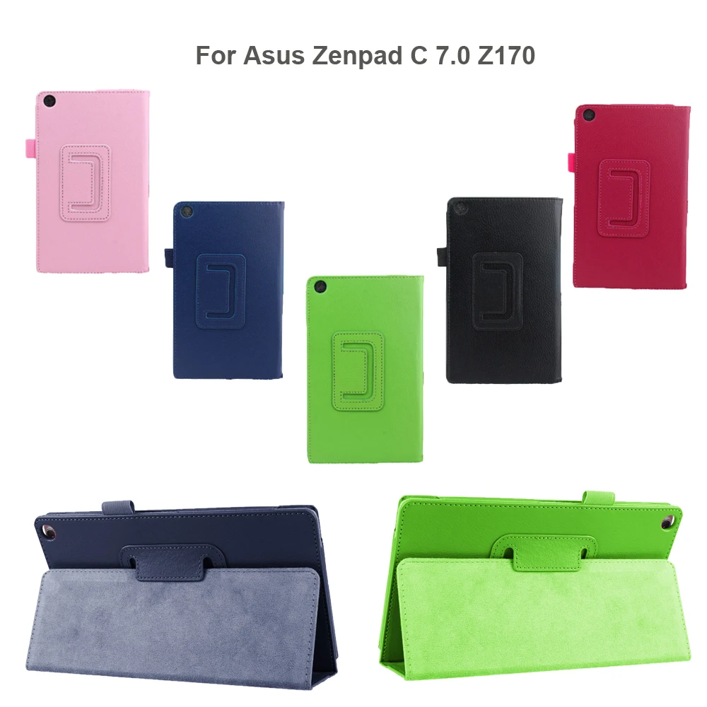 Flip Stand Shell Skin Holder Protector For Asus Zenpad C 7.0 Z170 New Smart PU Leather Fold Shell Protective Wholesale 2019