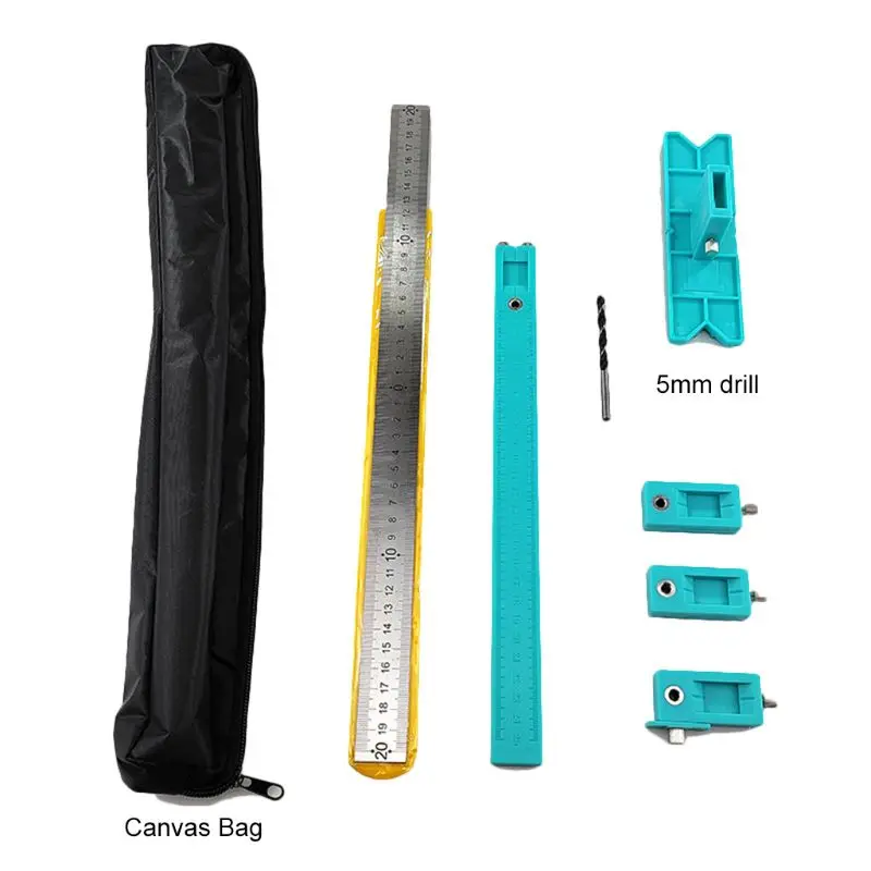 Detachable Drill Punch Locator Woodworking Drill Guide Multi-function Furniture Adjustable Drilling Dowelling Hole Saw Tools Woo