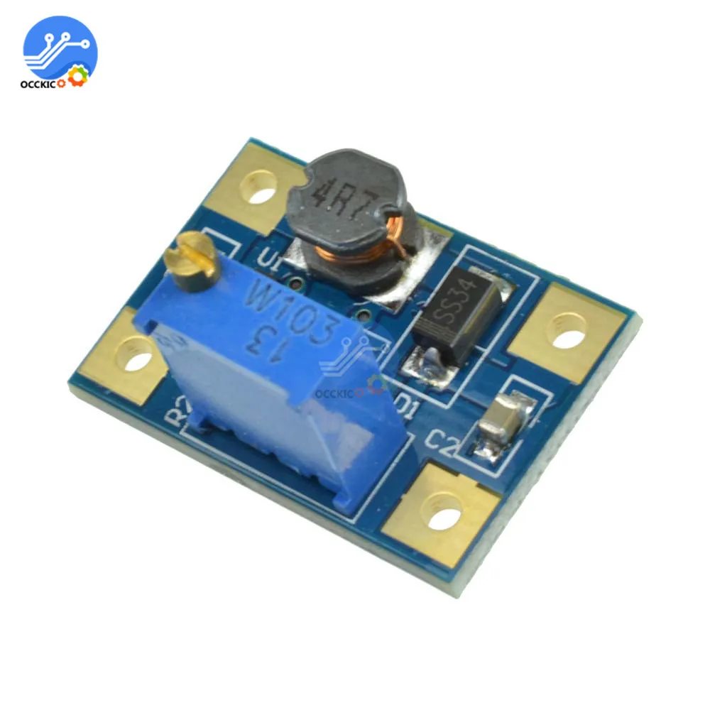 SX1308 DC 2A Повышающий Модуль зарядного устройства преобразователь от 2 24 В до 28 в