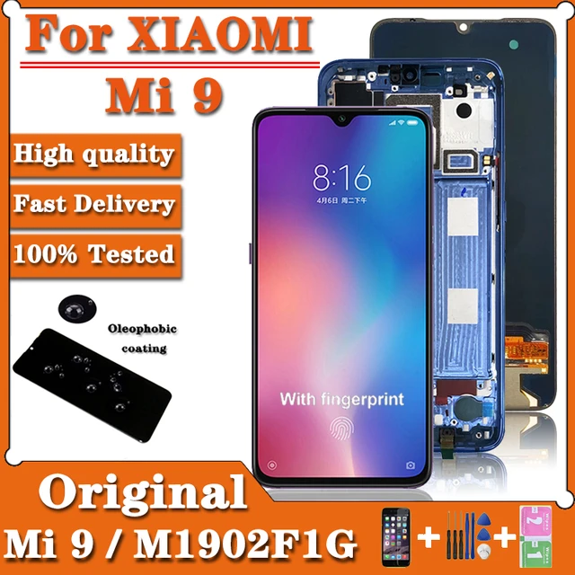 Pantalla Completa Original Amoled Negra Xiaomi Mi 9 (Con Reconocimiento  Huella)