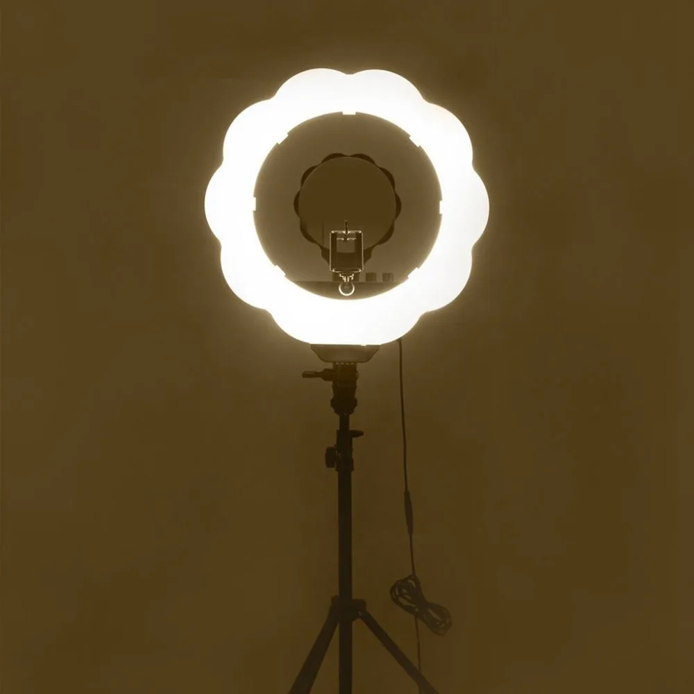 384pcs Super Bright LED Photography Light Dimmable Camera Ring Video Light Lamp For Makeup Studio/Video/Photo With Tripod Stand