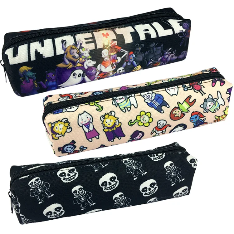 Mejor vendedor  Game Undertale Sans-bolsa de lápices de lona, estuche de cremallera, regalo para estudiantes, BILLETERA, regalo aVjR1yddO