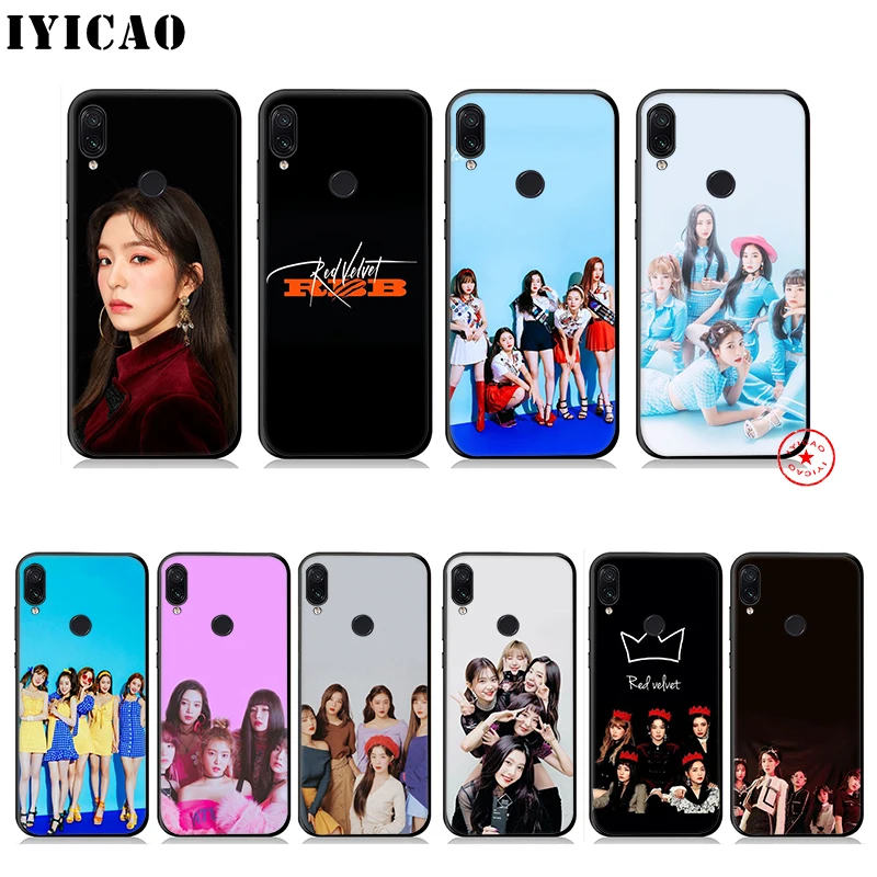 IYICAO Red Velvet Soft Case for Xiaomi Redmi Note 8 7 6 5 Pro 5A 4X Back Silicone |