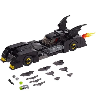 

2019 Super Heroes DC Batman Batmobile Pursuit Of The Joker Model Building Blocks Assemble Toys 76119
